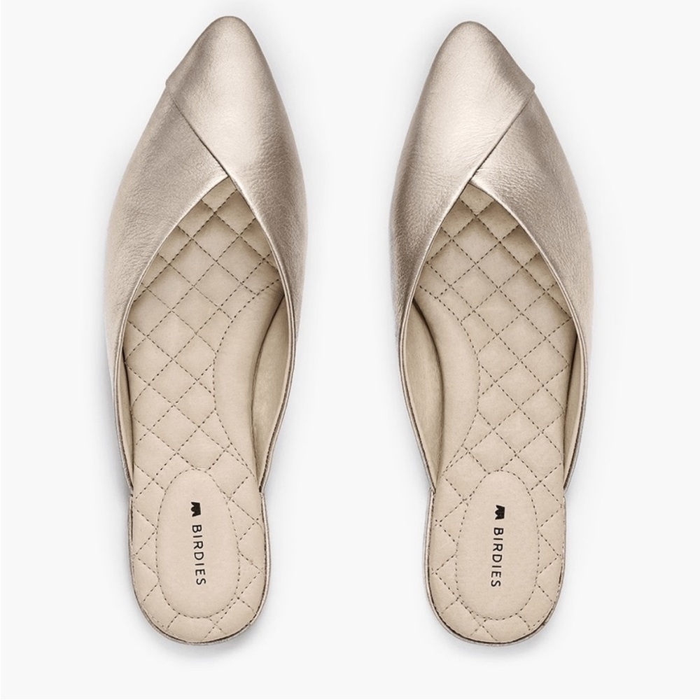 Birdies mule/clog. Gold. 6.5